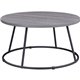 Lorell Round Coffee Table - For - Table TopRound Top - Powder Coated Four Leg Base - 4 Legs - 200 lb Capacity x 1" Table Top Thi