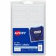 Avery No-Iron Fabric Labels - Permanent Adhesive - Rectangle - White - Film - 18 / Sheet - 54 Total Sheets - 972 Total Label(s) 