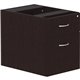 Lorell Essentials Espresso Hanging Pedestal - 2-Drawer - 16" x 22" x 21" Pedestal - 2 Drawer(s) - Finish: Espresso