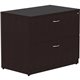 Lorell Essentials Espresso Laminate Lateral File - 2-Drawer - 1" Top, 0.1" Edge, 36" x 22"29.5" Lateral File - 2 x File Drawer(s