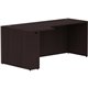 Lorell Espresso Laminate Desk - 72" x 36" x 24"29.5" Credenza, 1" Top - Finish: Espresso Laminate
