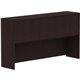 Lorell Espresso Laminate Desk - 66" x 15"36" - 4 Door(s) - Finish: Espresso Laminate