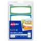 Avery Kids Gear Durable Labels - Permanent Adhesive - Rectangle - Laser, Inkjet - Assorted, Green, Blue - Film - 4 / Sheet - 90 