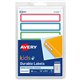 Avery Kids Gear Durable Labels - Permanent Adhesive - Rectangle - Laser, Inkjet - Assorted, Green, Blue, Red - Film - 7 / Sheet 