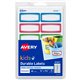 Avery Kids Gear Durable Labels - Permanent Adhesive - Rectangle - Laser, Inkjet - Assorted, Green, Blue, Red - Film - 12 / Sheet