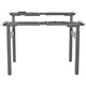 Lorell Double Sit-Stand Base - 220 lb Capacity - 28.30" to 46" Adjustment - 71" Height x 42.50" Width x 22" Depth - Assembly Req
