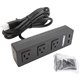 Lorell AC Power Center - 3 x AC Power, 2 x USB - Black