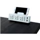 Lorell Desktop AC Power Center - 3 x AC Power, 2 x USB - Desk Mountable - White