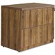 Lorell Chateau Series Walnut Laminate Desking - 2-Drawer - 36" x 22"30" Lateral File, 1.5" Top - 2 Drawer(s) - Reeded Edge - Mat
