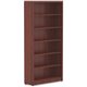 Lorell Chateau Bookshelf - 1.5" Top, 36" x 11.6"72.5" Bookshelf - 6 Shelve(s) - Reeded Edge - Material: P2 Particleboard - Durab