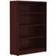 Lorell Chateau Bookshelf - 1.5" Top, 36" x 11.6"48.5" Bookshelf - 4 Shelve(s) - Reeded Edge - Material: P2 Particleboard - Finis