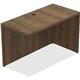 Lorell Chateau Series Walnut Laminate Desking Return - 47.3" x 23.6"30" Desk, 1.5" Top - Reeded Edge - Material: P2 Particleboar