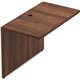Lorell Chateau Series Mahogany Laminate Desking - 41.4" x 23.6"30" Bridge, 1.5" Top - Reeded Edge - Material: P2 Particleboard -
