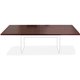 Lorell Chateau Series Mahogany 8' Rectangular Tabletop - 94.5" x 47.3"1.4" - Reeded Edge - Material: P2 Particleboard - Finish: 