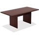 Lorell Chateau Series Mahogany 6' Rectangular Table - 70.9" x 35.4"30" Table, 1.5" Table Top - Reeded Edge - Material: P2 Partic