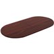 Lorell Chateau Series Mahogany 8' Oval Conference Tabletop - 94.5" x 47.3"1.4" - Reeded Edge - Material: P2 Particleboard - Fini