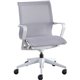 Lorell Executive Mesh Mid-back Chair - Nylon Seat - Nylon, Mesh Back - Plastic Frame - Mid Back - 5-star Base - Gray - 1 Each