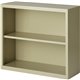 Lorell Fortress Series Bookcases - 34.5" x 13" x 30" - 2 x Shelf(ves) - Putty - Powder Coated - Steel - Recycled