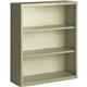 Lorell Fortress Series Bookcases - 34.5" x 13" x 42" - 3 x Shelf(ves) - Putty - Powder Coated - Steel - Recycled