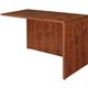 Lorell Essentials Return Shell - 47.3" x 23.6" x 29.5" - Finish: Cherry, Laminate - Grommet, Modesty Panel