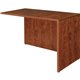 Lorell Essentials Rectangular Return - 41.4" x 23.6" x 29.5" - Finish: Cherry, Laminate - Leveling Glide