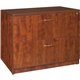 Lorell Essentials Lateral File - 35.5" x 22" x 29.5" - Finish: Cherry, Laminate - Leveling Glide, Lockable Drawer
