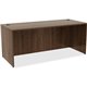 Lorell Essentials Series Desk - 72" x 30"29.5" Desk, 0.1" Edge - Material: Metal - Finish: Walnut Laminate