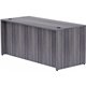 Lorell Essentials Laminate Desk Shell - 66" x 30"29.5" , 1" Top - Laminate, Weathered Charcoal Table Top - Grommet