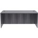 Lorell Essentials Laminate Desk Shell - 72" x 36"29.5" , 1" Top - Laminate, Weathered Charcoal Table Top - Grommet