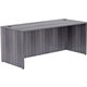 Lorell Essentials Laminate Desk Shell - 72" x 30"29.5" , 1" Top - Laminate, Weathered Charcoal Table Top - Grommet