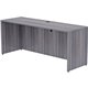 Lorell Essentials Laminate Credenza Shell - 72" x 24"29.5" , 1" Top - Laminate, Weathered Charcoal Table Top - Modesty Panel