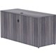 Lorell Essentials Laminate Credenza Shell - 60" x 24"29.5" , 1" Top - Laminate, Weathered Charcoal Table Top - Modesty Panel