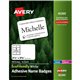 Avery Eco-friendly Premium Name Badge Labels - 2 21/64" Width x 3 3/8" Length - Removable Adhesive - Rectangle - Laser, Inkjet -