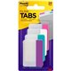 Post-it Filing Tabs - Write-on Tab(s) - 1.50" Tab Height x 2" Tab Width - Purple, Blue, White, Pink Tab(s) - Reusable, Repositio