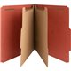 Nature Saver 2/5 Tab Cut Letter Recycled Classification Folder - 8 1/2" x 11" - 6 Fastener(s) - 2" Fastener Capacity for Folder,