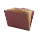 Nature Saver 2/5 Tab Cut Letter Recycled Classification Folder - 8 1/2" x 11" - 2" Expansion - 4 Fastener(s) - 2" Fastener Capac