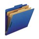 Nature Saver Letter Recycled Classification Folder - 8 1/2" x 11" - 2" Fastener Capacity for Folder - 2 Divider(s) - Dark Blue -