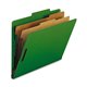 Nature Saver Letter Recycled Classification Folder - 8 1/2" x 11" - 2" Fastener Capacity for Folder - 2 Divider(s) - Green - 100
