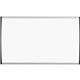 Quartet Arc Cubicle Magnetic Whiteboard - 30" (2.5 ft) Width x 18" (1.5 ft) Height - White Painted Steel Surface - Silver Alumin