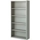 Lorell Fortress Series Bookcases - 34.5" x 13" x 72" - 5 x Shelf(ves) - Light Gray - Powder Coated - Steel - Recycled