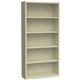 Lorell Fortress Series Bookcases - 34.5" x 13" x 72" - 6 x Shelf(ves) - Putty - Powder Coated - Steel - Recycled