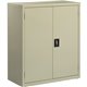 Lorell Fortress Series Storage Cabinets - 18" x 36" x 42" - 3 x Shelf(ves) - Recessed Locking Handle, Hinged Door, Durable, Adju