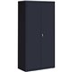Lorell Fortress Series Storage Cabinets - 36" x 18" x 72" - 5 x Shelf(ves) - Recessed Locking Handle, Hinged Door, Durable - Bla