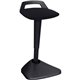 Lorell Pivot Chair - Black Fabric Seat - Square Base - 1 Each