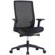 Lorell Mid-back Mesh Management Chair - Mid Back - 5-star Base - Black - Armrest - 1 Each