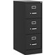 Lorell Fortress Series Commercial-Grade Vertical File - 15" x 22" x 40.2" - 3 x Drawer(s) for File - Letter - Vertical - Ball-be
