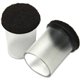 Lorell Clear Sleeve Floor Protectors - 1.50" Diameter - Round - Clear - 8/Bag