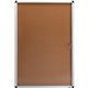 Lorell Enclosed Cork Bulletin Boards - 36" Height x 24" Width - Natural Cork Surface - Lock, Resilient, Durable, Self-healing - 