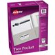 Avery Letter Pocket Folder - 8 1/2" x 11" - 40 Sheet Capacity - 2 Internal Pocket(s) - Embossed Paper - Gray - 25 / Box