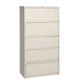 Lorell Receding Lateral File with Roll Out Shelves - 5-Drawer - 36" x 18.6" x 68.8" - 5 x Drawer(s) for File - A4, Legal, Letter